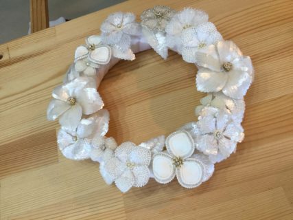 Mさまの白花リース